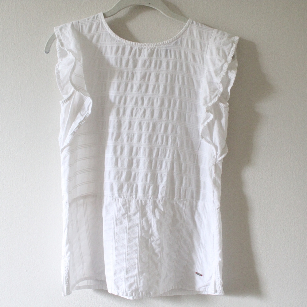 Tommy Hilfiger Flutter Sleeve Top